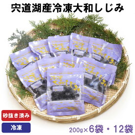 【ふるさと納税】宍道湖産 冷凍 大和 しじみ 1.2kg (200g×6) 2.4kg ( 200g×12パック ) 小分け 砂抜き済 貝 詰め合わせ お取り寄せ グルメ kai cai 栄養 淡水 海水 料理 調理 レシピ 蜆 島根県 出雲市