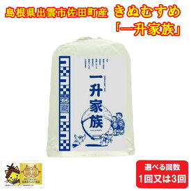 【ふるさと納税】新米予約 出雲市佐田町産きぬむすめ 「一升家族」（白米5.5kg） |1回 3回 定期便 お米 米 こめ 島根県 出雲市