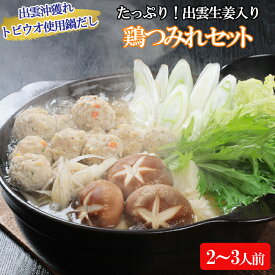 【ふるさと納税】【鍋だし付】鶏肉 つみれ 400g (200g×2パック）| お鍋 鳥肉 とり 肉 お肉 出汁 飛魚 あご お取り寄せ グルメ 人気 おすすめ 夕食 料理 調理 島根県 出雲市