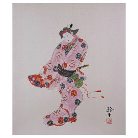 【ふるさと納税】園山幹生 リトグラフ 「出雲の阿国」額入り 額縁付 インテリア