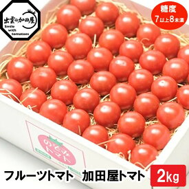 【ふるさと納税】フルーツトマト【出雲の加田屋】加田屋トマト糖度7以上8未満 | フルーツトマト 糖度7以上8未満 甘い 完熟収穫 手作業 箱 ギフト 贈り物 お取り寄せ 島根県 出雲市