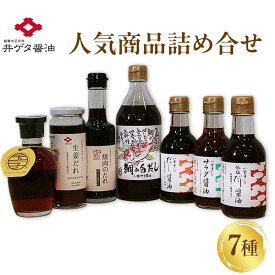 【ふるさと納税】井ゲタ醤油　人気商品詰め合わせセット | 調味料 人気商品 詰め合わせ 生姜焼 卵かけごはん 白だし だし醤油 お取り寄せ 島根県 出雲市