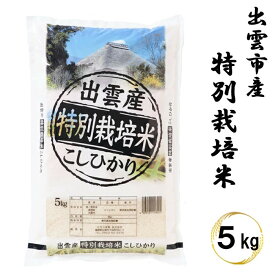 【ふるさと納税】特別栽培米　出雲市産コシヒカリ　5kg | 特別栽培米 コシヒカリ 5kg 精米 白米 お米 ご飯 フジキコーポレーション ふるさと納税 出雲市