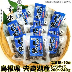 【ふるさと納税】【内容量が選べる】宍道湖産冷凍しじみ Lサイズ 200g×10袋～Sサイズ 240g×10袋 | しじみ 宍道湖産 冷凍 砂抜き 水洗い済 加熱用 漁師直送 新鮮 島根県 出雲市