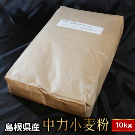 【ふるさと納税】 島根県産　中力小麦粉10kg（農林61号）うどん 麺 製麺 国産