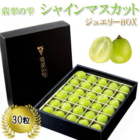 【ふるさと納税】翡翠の雫 シャインマスカット ジュエリーBOX【JU米子高島屋選定品】 ギフト 高級 粒 予約 ぶどう 皮ごと 種なし 果物 フルーツ 樹上完熟 完熟 こだわり マスカット厳選 朝採れ 島根県 安来市