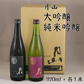 【ふるさと納税】月山 大吟醸 ＆ 純米吟醸 720mlセット ／ 大吟醸 純米酒 日本酒 地酒 吉田酒造 老舗 美味しい