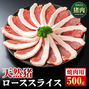 【ふるさと納税】天然猪ローススライス焼き肉用500g【AI-9】|送料無料 国産 ジビエ 天然ジビエ 天猪肉 いのしし肉 イノシシ肉 ロース ロース肉 スライス 焼き肉用 焼き肉 鍋 500g 贈り物 贈答