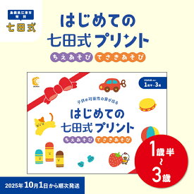 【ふるさと納税】新登場！！【10月から順次発送】はじめての七田式プリント ちえあそび てさきあそび 対象年齢 1歳半～3歳 SC-67 しちだ シール えんぴつ 鉛筆 幼児用はさみ 鉛筆削り えんぴつ削り ゆびぴたえんぴつ 指先の巧緻性 学力の基礎 生活面の知識 記憶力 学習習慣