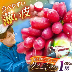 【ふるさと納税】【お中元対象】【2025年先行予約】【数量限定】【贈答用】期待の新品種！クイーンセブン 1房（約350g）秀品・化粧箱入り 島根県雲南市/ギアファーム[AIAB007]