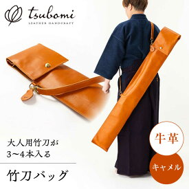 【ふるさと納税】竹刀バッグ＜完全受注生産＞ 島根県雲南市/革工房　蕾[AIBF002]