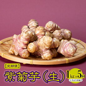 【ふるさと納税】【定期便】紫菊芋（生）1kg×5回　11月よりお届け