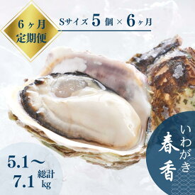 【ふるさと納税】【いわがき 定期便6か月】いわがき春香Lサイズ5個×6ヵ月定期便 生食可能 牡蛎 牡蠣 かき カキ 岩牡蠣 いわがき CAS CAS冷凍 年末年始 鍋 お正月 お歳暮 御歳暮 ギフト 定期便