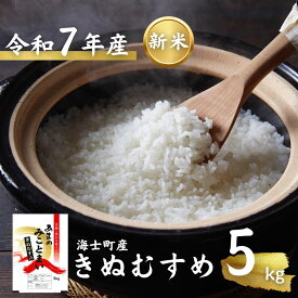 【ふるさと納税】【先行予約受付：令和7年度産! 海士町産きぬむすめ5kg】島のきぬむすめをお届け！ | 7年産 新米 お米 精米 白米 弁当 ごはん ご飯 きぬむすめ 令和 先行予約 ギフト 5kg |