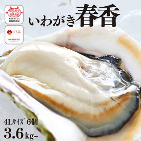 【ふるさと納税】【いわがき殻付き 4Lサイズ 6個】ブランドいわがき春香 岩牡蠣 生食可 冷凍 牡蛎 牡蠣 かき カキ 岩牡蠣 いわがき 冷凍 父の日 母の日 バーベキュー ギフト