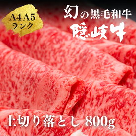 【ふるさと納税】【黒毛和牛 上切り落とし 800g】牛肉 お肉 A5・A4ランク 隠岐牛 冷凍 送料無料 父の日 母の日 バーベキュー ギフト