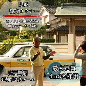 【ふるさと納税】西ノ島町観光タクシー利用券（Bコース：1時間半：4or9人乗り）
