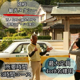 【ふるさと納税】西ノ島町観光タクシー利用券（Eコース：3時間：4or9人乗り）