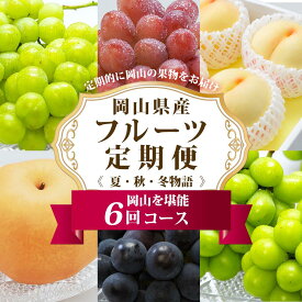 【ふるさと納税】フルーツ 定期便 2027年 フルーツ王国 岡山を堪能 6回コース 夏・秋・冬物語 桃 もも 葡萄 ぶどう 梨 なし岡山県産 国産 果物 セット ギフト | もも フルーツ 果物 くだもの 食品 人気 おすすめ