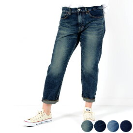 【ふるさと納税】【選べるサイズ/カラー】甘織デニムボーイフレンドアンクル丈パンツ 73388 DEEPBLUE ブルー/ダークブルー/ミディアムブルー/ワンウォッシュ SS / S / M / Lサイズ コットン100％ 綿 ファッション 岡山県 倉敷市 送料無料