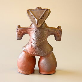 【ふるさと納税】土偶 国宝土偶「仮面の女神」（長野県　茅野市尖石縄文考古館蔵）【備前焼 東児の花窯】