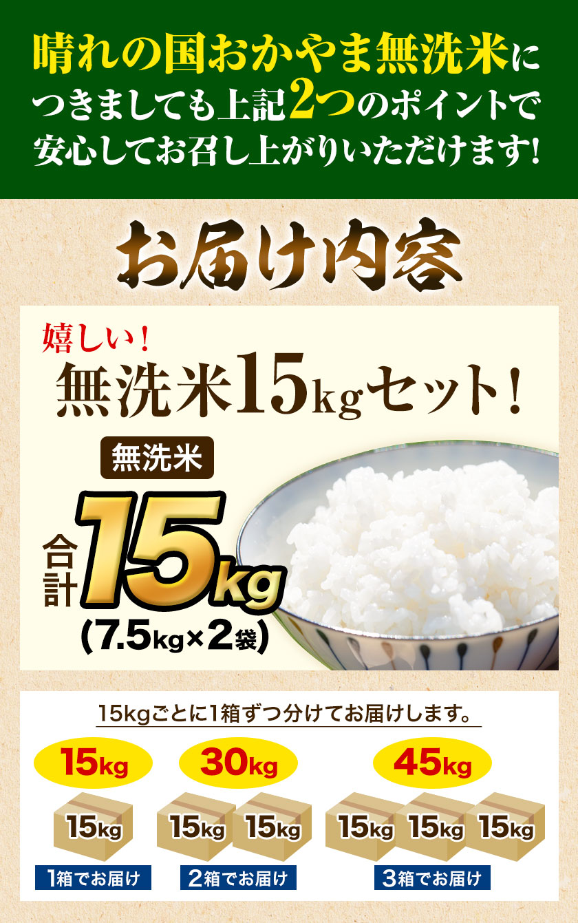 楽天市場】【ふるさと納税】 米 無洗米 15kg 30kg 45kg 1袋 7.5kg 個