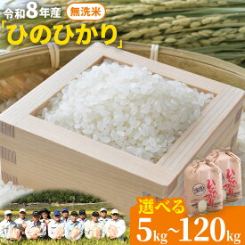 【ふるさと納税】 【令和8年産 予約受付】 無洗米 岡山県産 ひのひかり 笠岡産 選べる 内容量 回数 5kg 10kg 20kg 30kg 60kg 90kg 120kg 《10月下旬ごろより出荷開始予定》奥山営農 太陽の恵み O-16a_5kg_無洗米