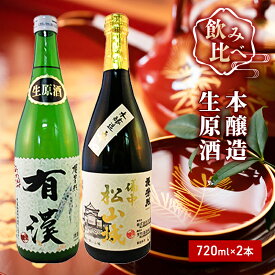 【ふるさと納税】櫻芳烈 本醸造「備中松山城」と生原酒「有漢」（720ml×2本）　【日本酒・お酒・アルコール】