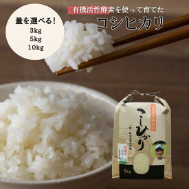 【ふるさと納税】令和7年産 量を選べる 新見産 コシヒカリ 白米 3kg 5kg 10kg 米 お米 こめ おこめ おすすめ 美味しい 健康 コシヒカリ 精米 農家直送 国産 ご飯 ごはん 弁当 お弁当 おにぎり おむすび 有機活性酵素 酵素 人気