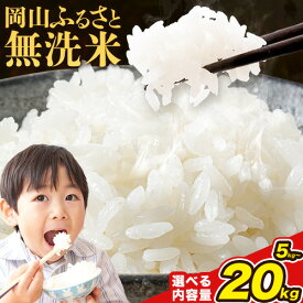 【ふるさと納税】【数量限定！】高レビュー！ 生活応援 米 岡山ふるさと無洗米 選べる内容量 5kg 10kg 15kg 20kg 定期便 岡山県産 無洗米 《10月中旬-11月末頃順次出荷(土日祝除く)》岡山県 備前市 送料無料 お米 こめ 国産 米 コメ 訳あり 楽天限定 選べる内容量