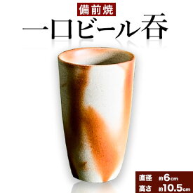 【ふるさと納税】備前焼 一口ビール呑 有限会社備州窯《30日以内に出荷予定(土日祝除く》岡山県 備前市 陶器 器 緋襷