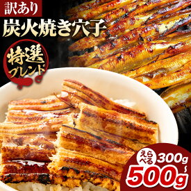 【ふるさと納税】訳あり 職人炭火焼き穴子 特選ブレンド 選べる容量 300g(4-8本) 400g(5-10本) 500g(6-14本) 鈴木鮮魚有限会社《30日以内に出荷予定(土日祝除く)》岡山県 備前市 穴子 送料無料 国産 瀬戸内海 対馬