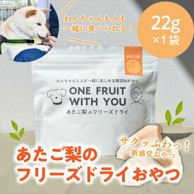 【ふるさと納税】 あたご梨のフリーズドライおやつ(22g×1袋) 原材料は「あたご梨」のみ、果物そのまま！(岡山県産) 【KF-F002-01】 / フリーズドライ あたご梨 梨 果物 無添加 おやつ ドックフード 岡山県産 ペット