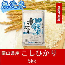 【ふるさと納税】 お米 コシヒカリ【無洗米】岡山県産こしひかり100%（令和7年産）5kg 岡山県 和気町 国産 ごはん ゴハン ご飯 白飯 おすすめ SS-134