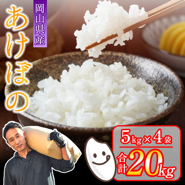 楽天市場】【ふるさと納税】20kg 令和6年産 岡山県産米 あけぼの 5kg×4 