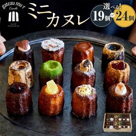【ふるさと納税】【選べる容量】ガトーミュール ミニカヌレ 19個入 or 24個入 （定番10種+季節のカヌレ2種） 13000円 ～ 15000円 1万3000円 ～ 1万5000円 スイーツ お菓子 おやつ カヌレ 洋菓子 ギフト お取り寄せ 詰め合わせ 詰合せ プレゼント 冷凍 岡山県 奈義町 送料無料