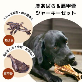 【ふるさと納税】森のジビエ for PET 鹿あばら＆肩甲骨ジャーキーセット【中型・大型犬向け】ペットフード 犬 A-JK-A14A