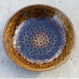 【ふるさと納税】若杉窯 蒸し皿/マーブル 直径26.5×高さ6cm W-ww-064A