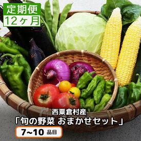 【ふるさと納税】【配送時期が選べる】【12回定期便】＜毎月届く＞定期便 西粟倉産 「旬の野菜 おまかせセット」 F-FF-D00A