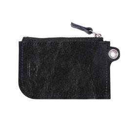 【ふるさと納税】パスケース栃木レザーWコガシ/黒 L011