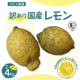 【ふるさと納税】【訳あり】希少 な 国産 オーガニック レモン 2.0kg / 4.0kg【 栽培期間中 農薬 不使用 】内容量が選べる 2kg 4kg 皮まで 食べられる 檸檬 フルーツ 果物 柑橘 訳アリ 不揃い 規格外 傷 産地直送 常温配送 送料無料 国産 広島県 呉市