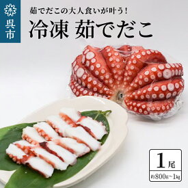 【ふるさと納税】冷凍 茹でだこ 1尾 (約 800g 〜 1kg ) たこ タコ 肉厚 正月 刺身 酢の物 唐揚げ たこ焼き 広島県 呉市