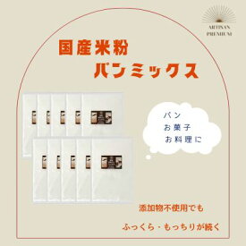 【ふるさと納税】米粉 パンミックス 300g × 10袋 国産 グルテンフリー こんにゃくマンナン 清水化学 三原 パン お菓子作り ミックス粉 マンナン粉　048014