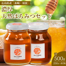 【ふるさと納税】【国産 天然蜂蜜】2種類のハチミツ(糸崎町・須波町産) 濃厚2本セット はちみつ 無添加 広島県 三原市 106010