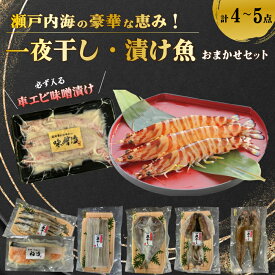 【ふるさと納税】瀬戸内海の豪華な恵み！一夜干し・漬け魚おまかせセット（4～5パック） 魚 肴 おつまみ 海鮮 干物 車エビ 西京漬け 広島レモンサーモン 粕漬け 鯛 タイ ハモ カマス シズ 鱧 かます みそ漬け 味噌漬け ギフト 詰め合わせ プレゼント ギフト 瀬戸内 ランダ