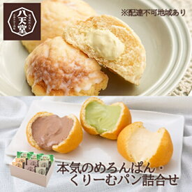 【ふるさと納税】【八天堂】本気のめろんぱん・くりーむパン 9個詰合せ(全4種) 菓子パン メロンパン クリームパン カスタード 抹茶 チョコレート おやつ フローズン 冷凍 ギフト 015006