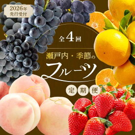 【ふるさと納税】【年4回定期便】瀬戸内の恵みがいっぱい！人気の厳選フルーツ定期便 いちご 桃 ぶどう みかん 広島県三原市 イチゴ もも ブドウ 柑橘 T06