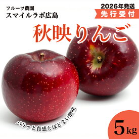 【ふるさと納税】【先行受付】秋映（あきばえ） 5kg 2026年10月～順次発送予定 りんご リンゴ 林檎 果物 フルーツ 新鮮 産地直送 広島県三原市 059008