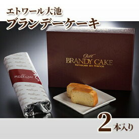 【ふるさと納税】【エトワール大池】ブランデーケーキ　2本入り（1本450g）　【 お菓子 焼菓子 スイーツ しっとり 風味豊か 大人向け 大人のスイーツ ギフトにおすすめ】