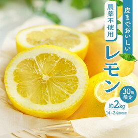 【ふるさと納税】皮まで美味しい 農薬不使用レモン 約2kg | 栽培期間中農薬不使用 瀬戸田 瀬戸田レモン 檸檬 瀬戸内レモン フルーツ 柑橘 シトラス 有機肥料 防腐剤不使用 レモネード 尾道市 広島